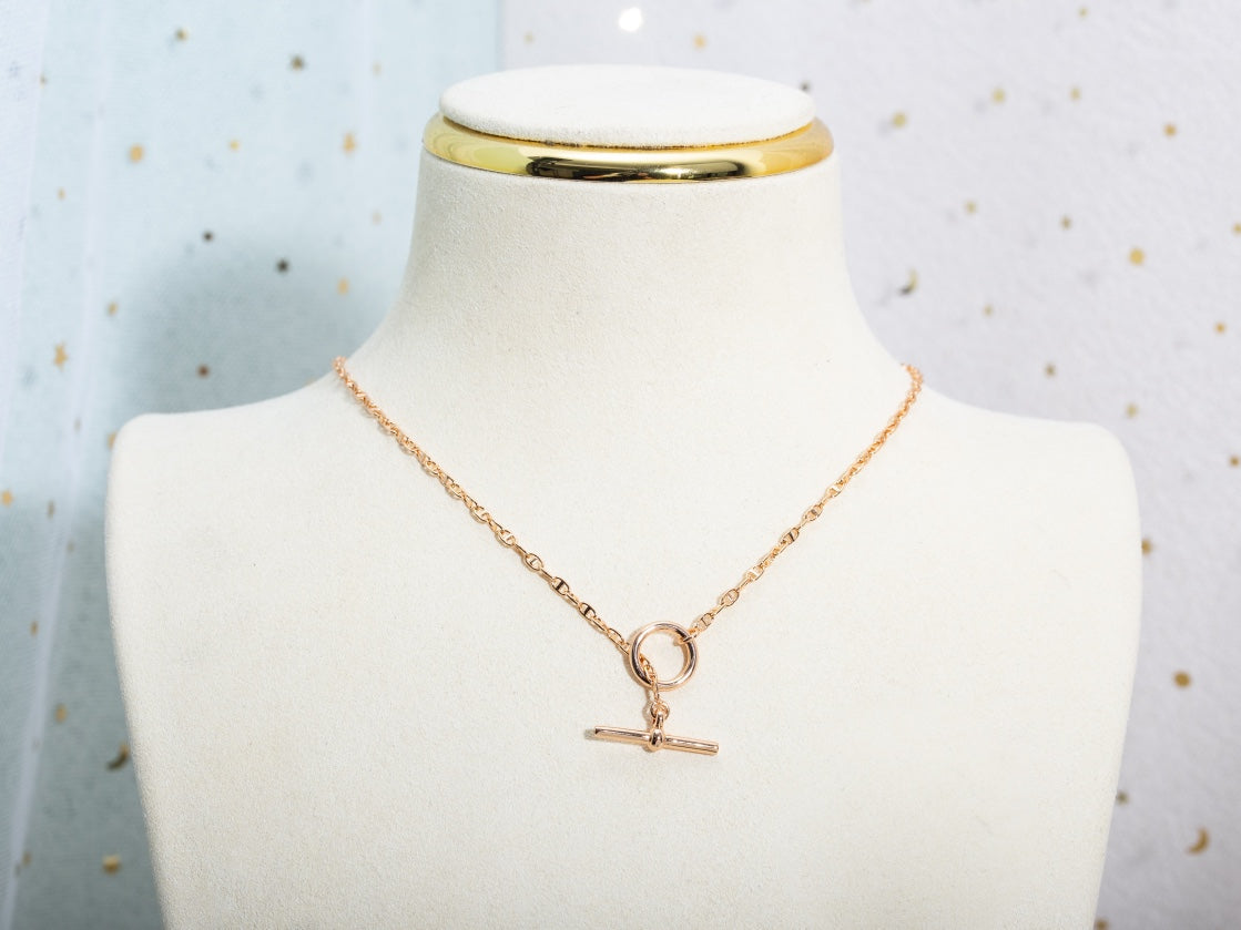[Amore]ECHAPPEE NECKLACE PINK GOLD
