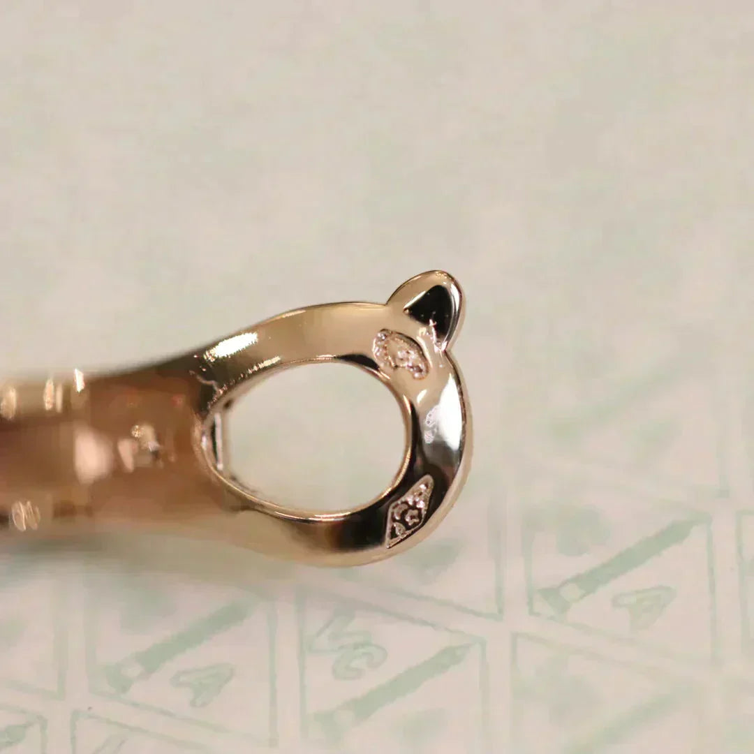[Amore]CLOVER MEDIUM 1 MOTIFS FUll DIAMOND EARRINGS