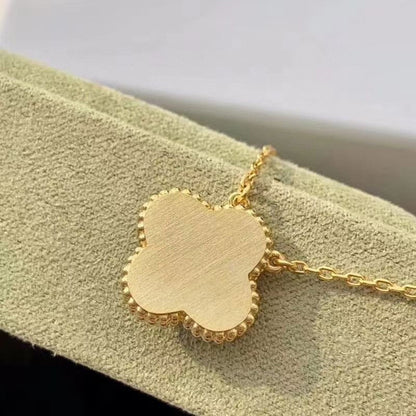 [Amore]CLOVER 15MM DIAMOND TURQUOISE NECKLACE