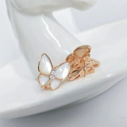 [Amore]BUTTERFLY MOP DIAMOND EARRINGS
