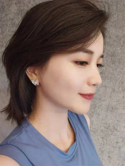 [Amore]BUTTERFLY MOP DIAMOND EARRINGS