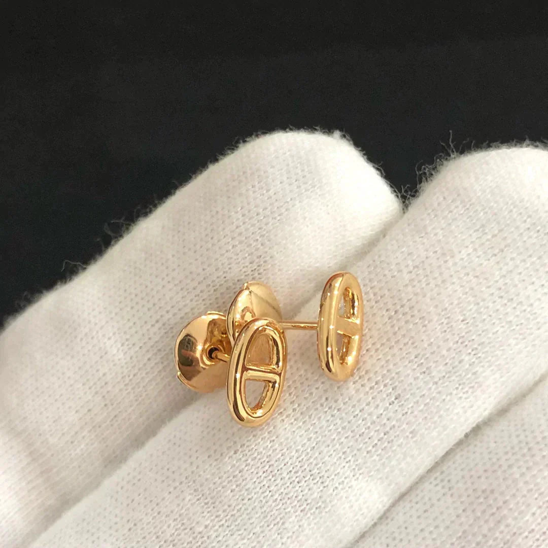 [Amore]CHAINE SMALL EARRINGS GOLD AND SILVER