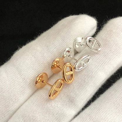 [Amore]CHAINE SMALL EARRINGS GOLD AND SILVER