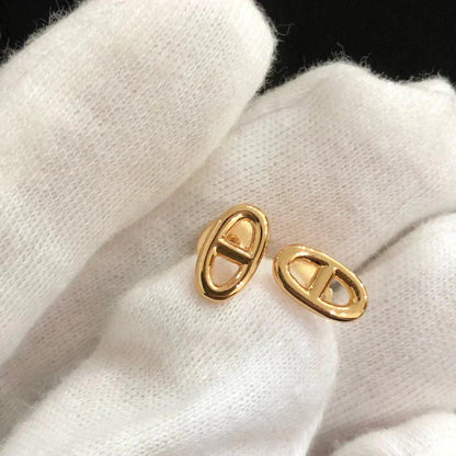 [Amore]CHAINE SMALL EARRINGS GOLD AND SILVER