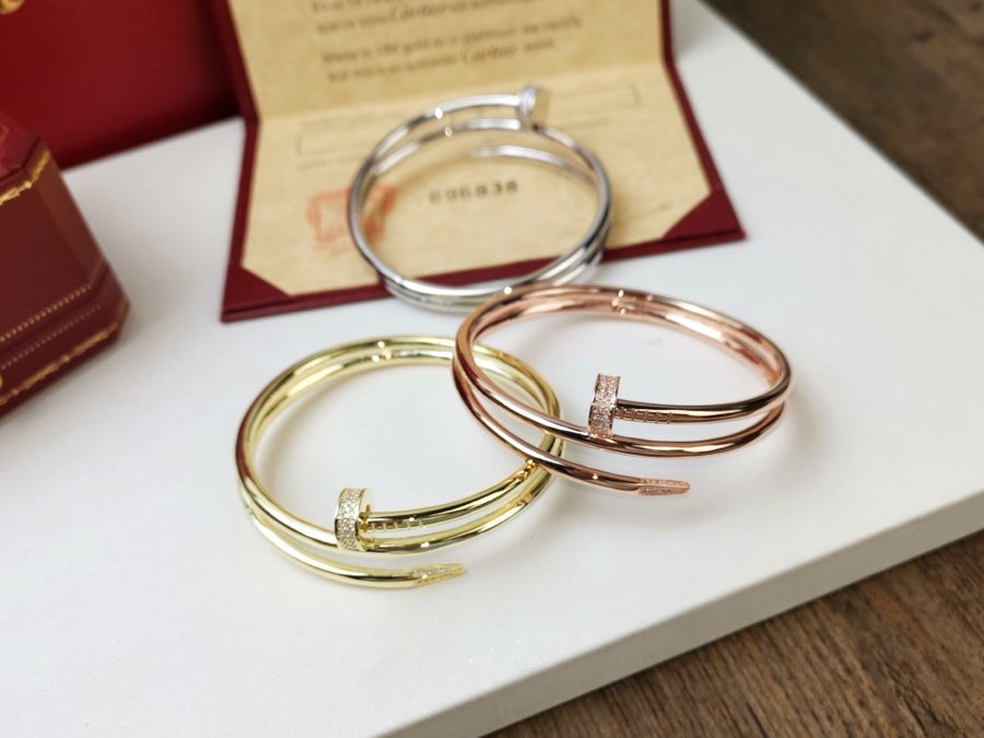 [Amore]JUSTE BRACELET 3.5MM DOUBLE ROW DIAMOND