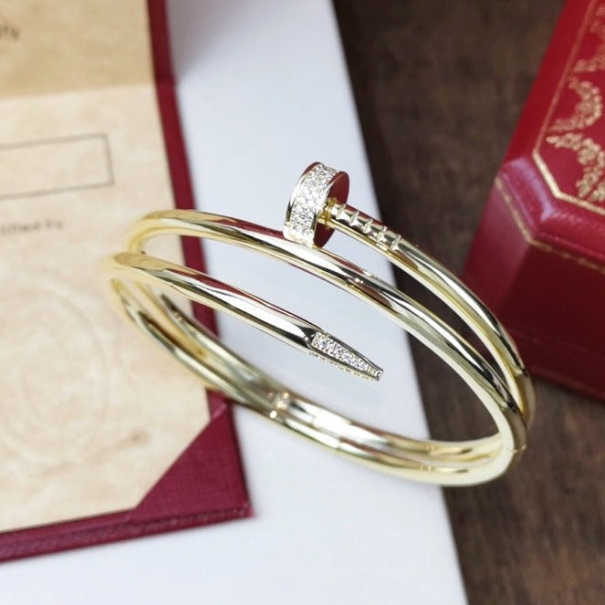 [Amore]JUSTE BRACELET 3.5MM DOUBLE ROW DIAMOND