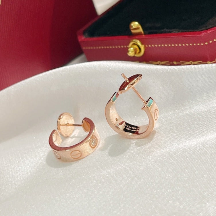 [Amore]LOVE EARRINGS 5.7MM 2 DIAMONDS