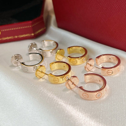[Amore]LOVE EARRINGS 5.7MM 2 DIAMONDS