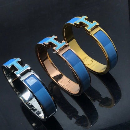 [Amore]H BRACELET BLUE RAINBOW CERAMIC