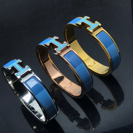[Amore]H BRACELET BLUE RAINBOW CERAMIC