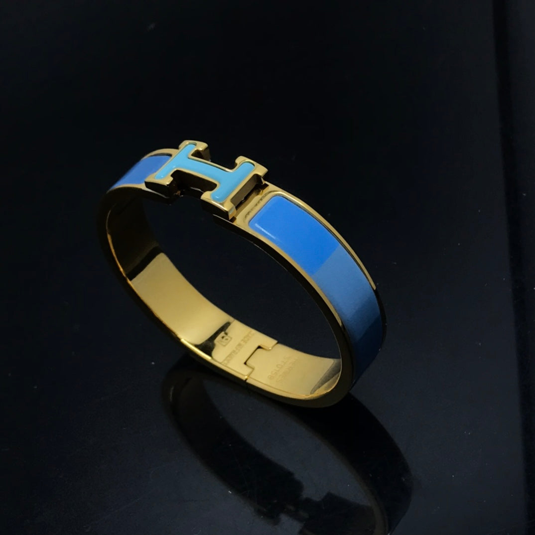 [Amore]H BRACELET BLUE RAINBOW CERAMIC