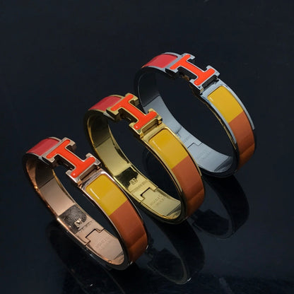 [Amore]H BRACELET ORANGE RAINBOW CERAMIC
