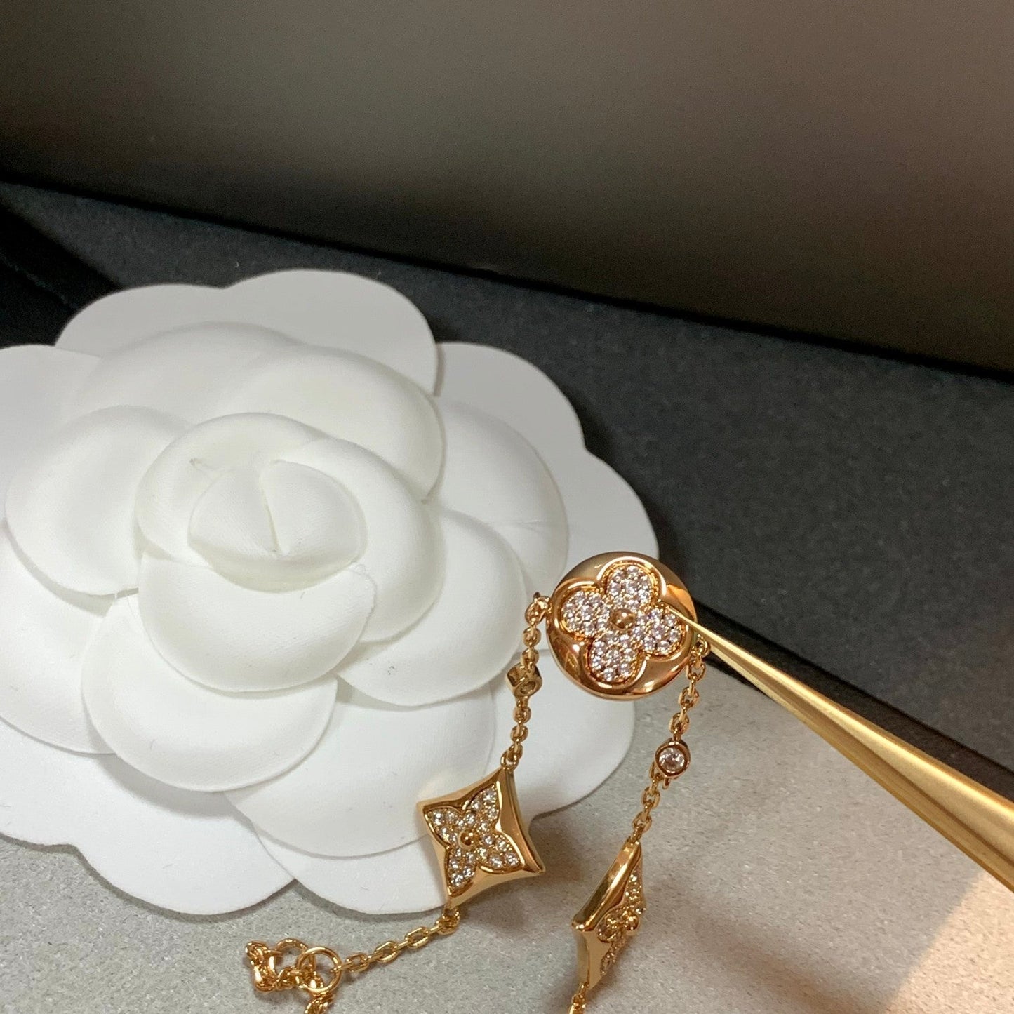 [Amore]STAR AND SUN 4 MOTIFS GOLD DIAMONDS BRACELET