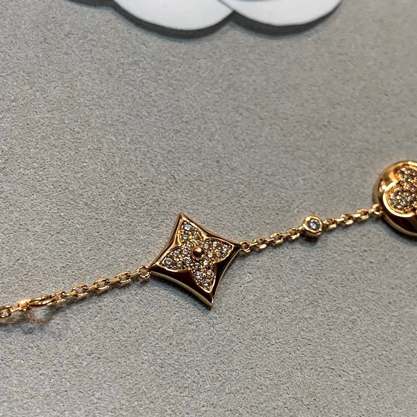 [Amore]STAR AND SUN 4 MOTIFS GOLD DIAMONDS BRACELET