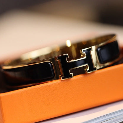 [Amore]H BRACELET 12MM GOLD
