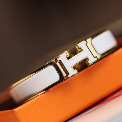 [Amore]H BRACELET 12MM GOLD