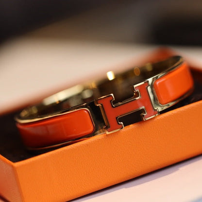 [Amore]H BRACELET 12MM GOLD
