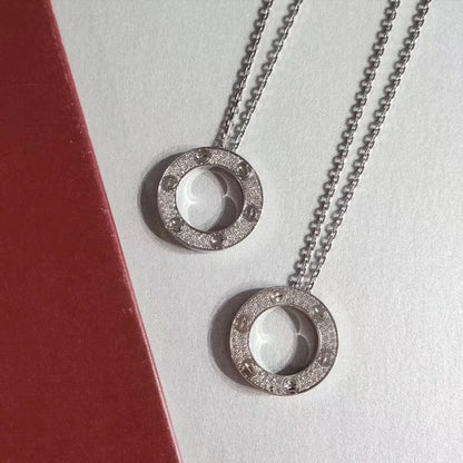[Amore]LOVE NECKLACE ADJUSTABLE SILVER