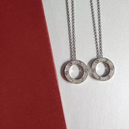 [Amore]LOVE NECKLACE ADJUSTABLE SILVER