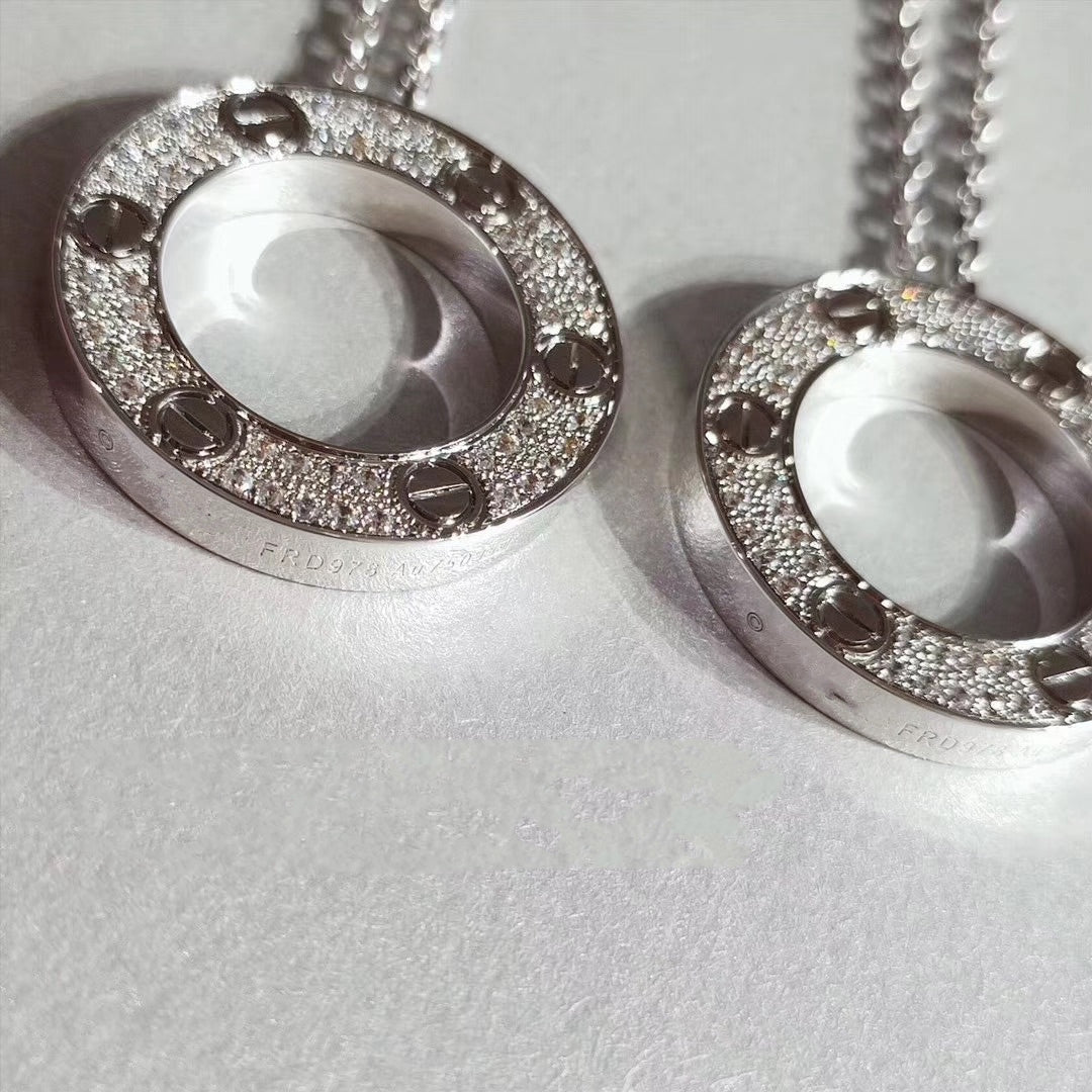 [Amore]LOVE NECKLACE ADJUSTABLE SILVER