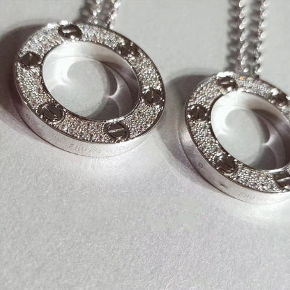 [Amore]LOVE NECKLACE ADJUSTABLE SILVER