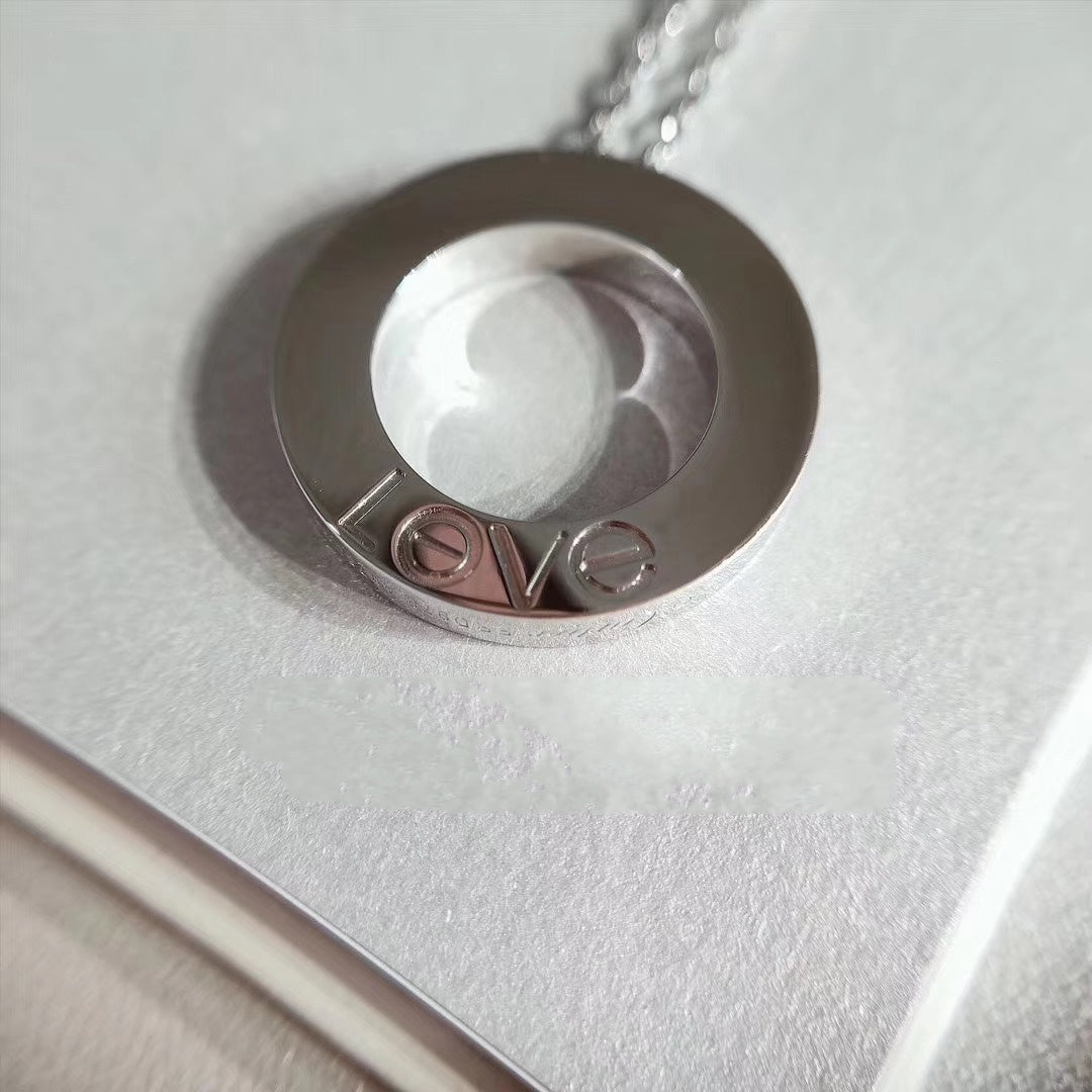 [Amore]LOVE NECKLACE ADJUSTABLE SILVER