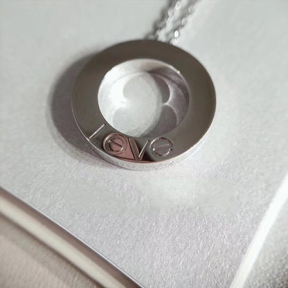 [Amore]LOVE NECKLACE ADJUSTABLE SILVER
