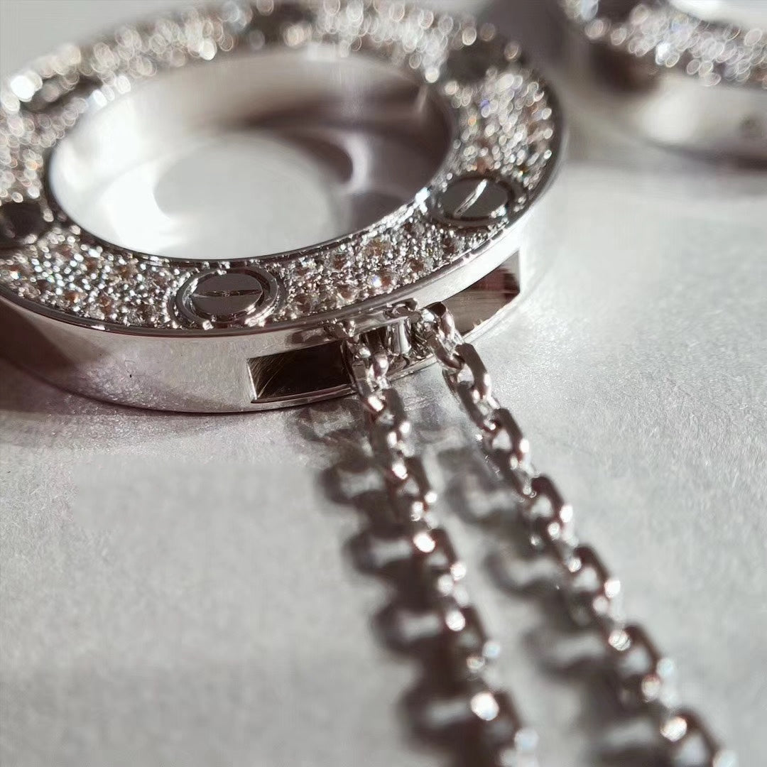 [Amore]LOVE NECKLACE ADJUSTABLE SILVER