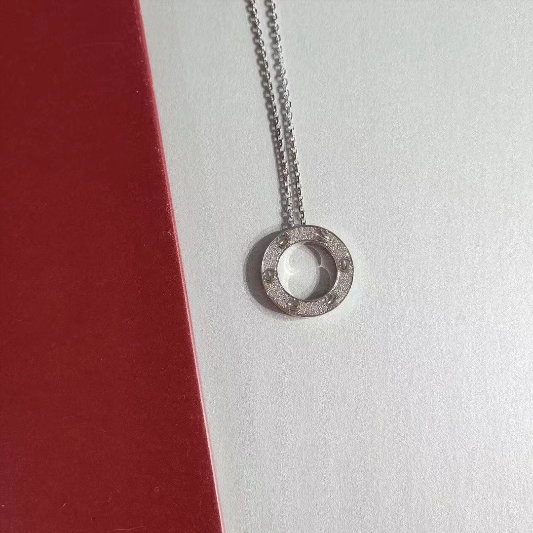 [Amore]LOVE NECKLACE ADJUSTABLE SILVER