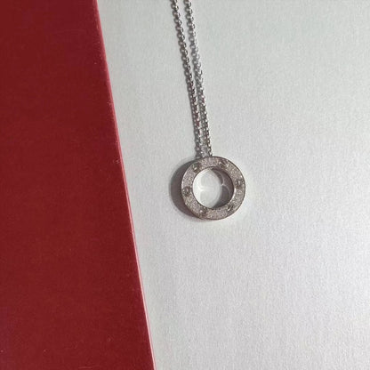 [Amore]LOVE NECKLACE ADJUSTABLE SILVER