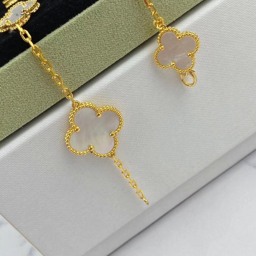 [Amore]MAGIC CLOVER MOP GOLD BRACELET 5 MOTIFS