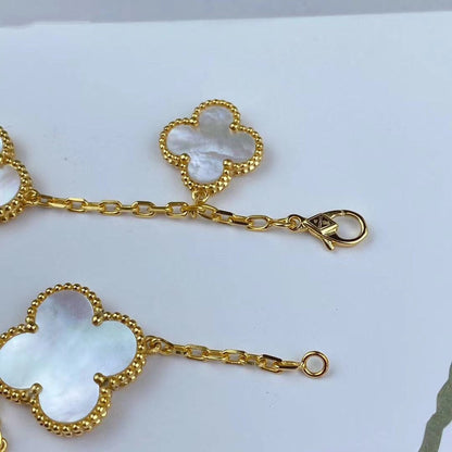 [Amore]MAGIC CLOVER MOP GOLD BRACELET 5 MOTIFS