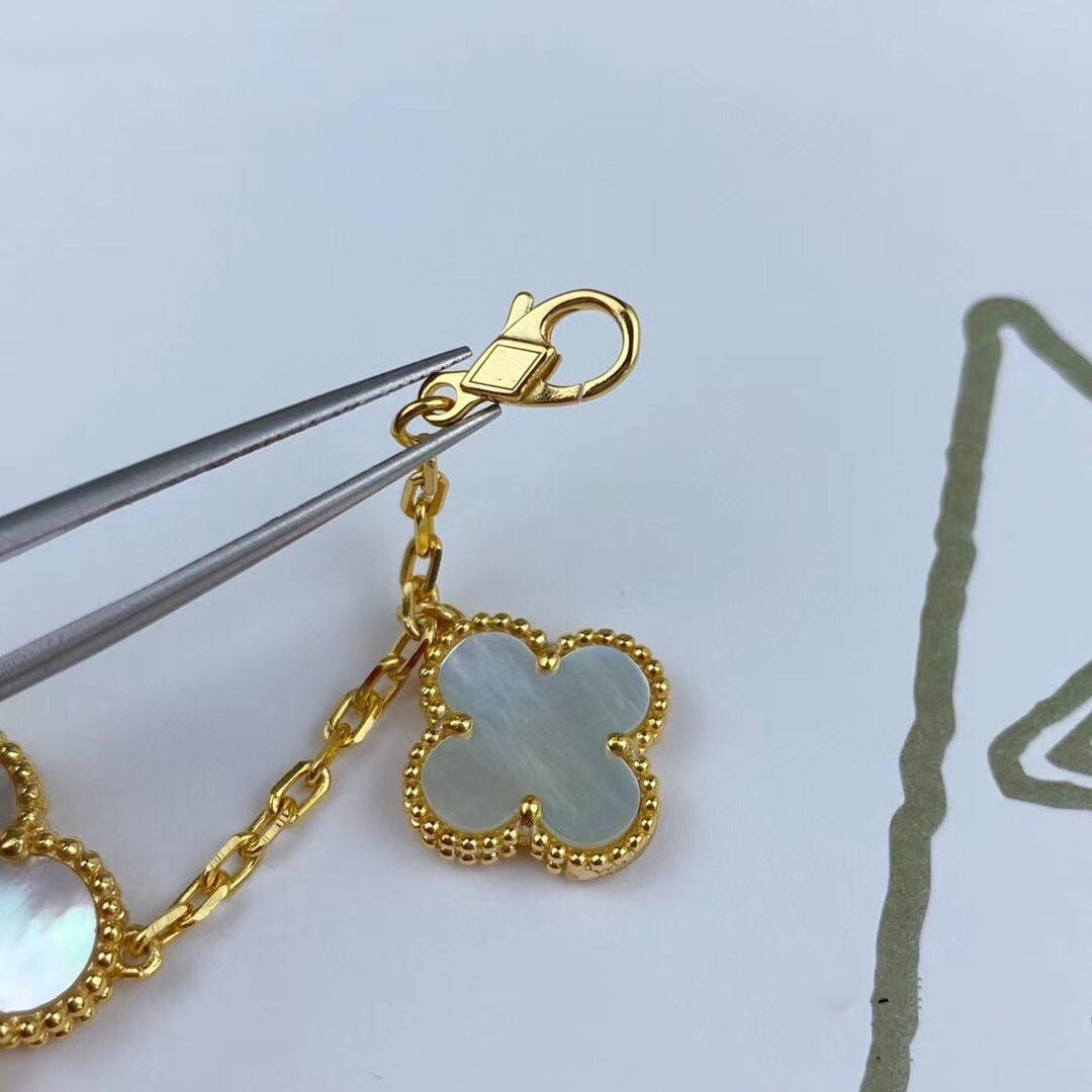 [Amore]MAGIC CLOVER MOP GOLD BRACELET 5 MOTIFS