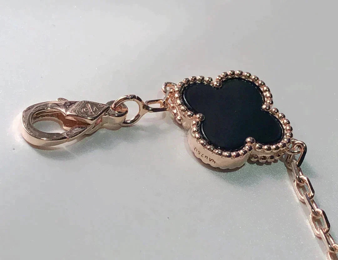 [Amore]CLOVER 5 MOTIFS MULTICOLOR BRACELET