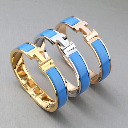 [Amore]H BRACELET TURQUOISE 12MM