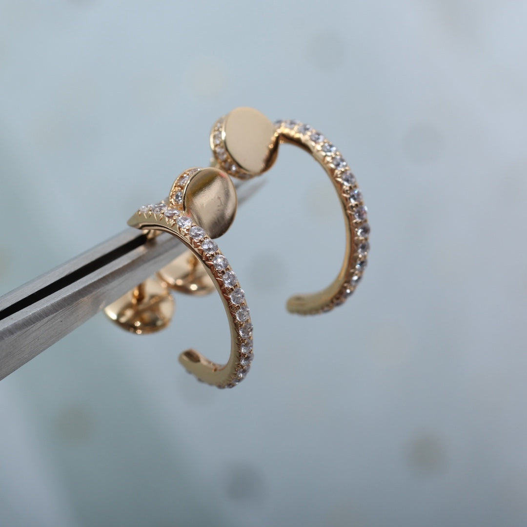 [Amore]JUSTE EARRINGS 12.75MM PINK GOLD DIAMOND