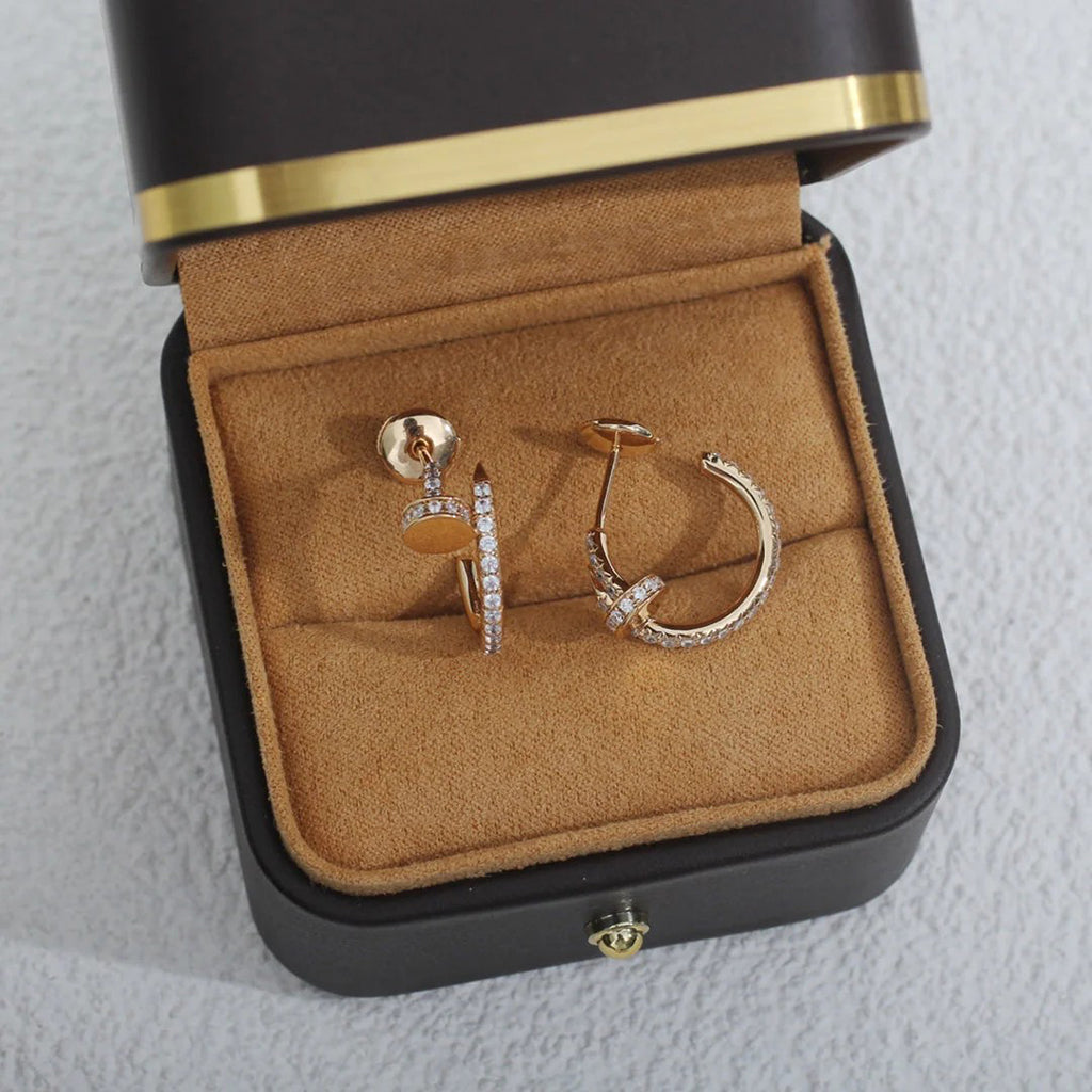 [Amore]JUSTE FULL DIAMOND SMALL EARRINGS