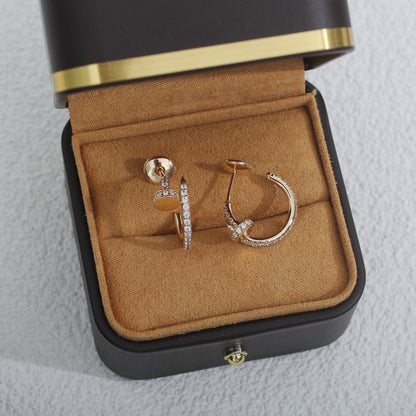[Amore]JUSTE EARRINGS 12.75MM PINK GOLD DIAMOND