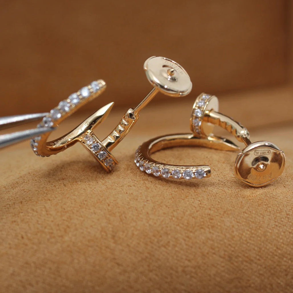 [Amore]JUSTE FULL DIAMOND SMALL EARRINGS