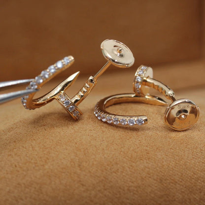 [Amore]JUSTE FULL DIAMOND SMALL EARRINGS