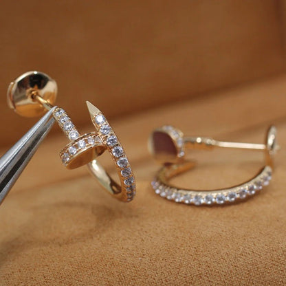 [Amore]JUSTE FULL DIAMOND SMALL EARRINGS