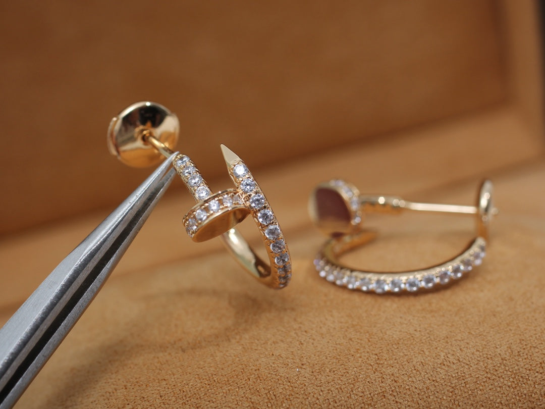 [Amore]JUSTE EARRINGS 12.75MM PINK GOLD DIAMOND