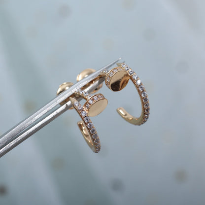 [Amore]JUSTE EARRINGS 12.75MM PINK GOLD DIAMOND