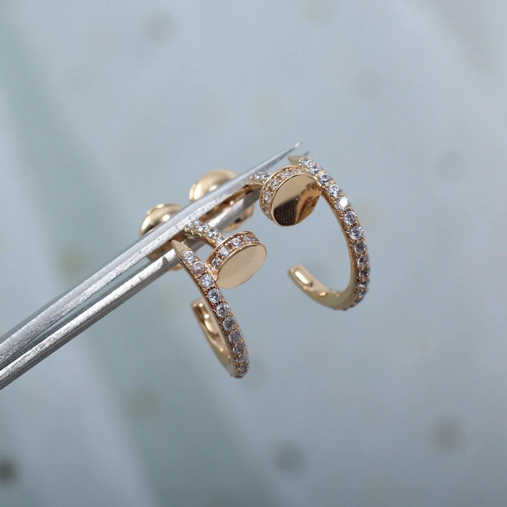 [Amore]JUSTE FULL DIAMOND SMALL EARRINGS