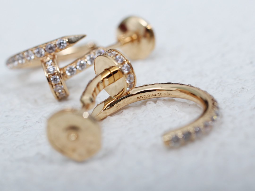 [Amore]JUSTE EARRINGS 12.75MM PINK GOLD DIAMOND
