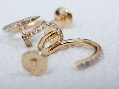 [Amore]JUSTE EARRINGS 12.75MM PINK GOLD DIAMOND