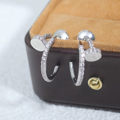 [Amore]JUSTE FULL DIAMOND SMALL EARRINGS