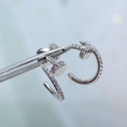[Amore]JUSTE EARRINGS 12.75MM SILVER DIAMOND