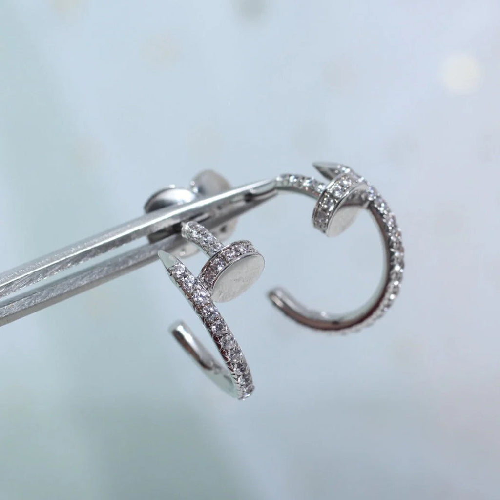 [Amore]JUSTE FULL DIAMOND SMALL EARRINGS
