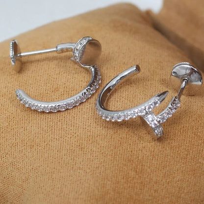 [Amore]JUSTE FULL DIAMOND SMALL EARRINGS